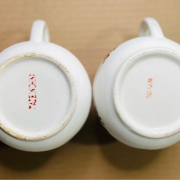 VTG Chicken Soup & Mushroom Soup Recipe Ceramic 4” W X 3 1/2” H Set Of One Each - Picture 6 of 6